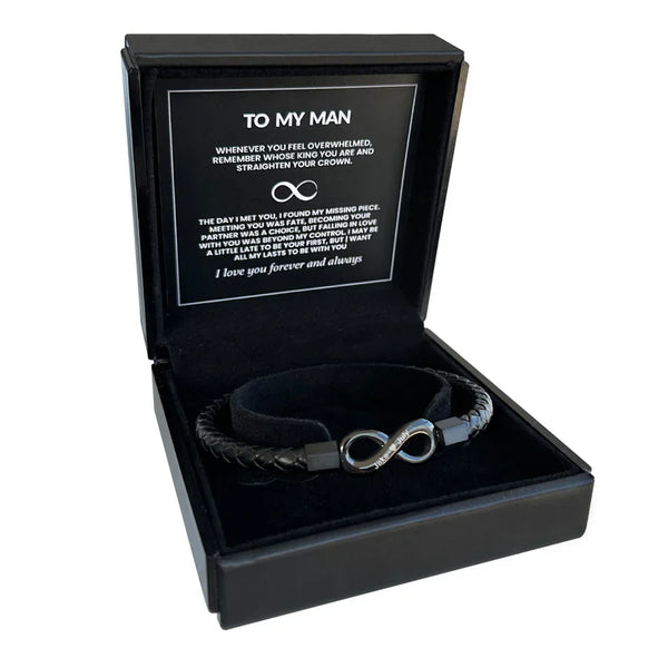 Endless Love Bracelet "To My Man - Straighten Your Crown"
