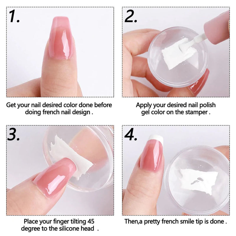 French Jelly Nail Stamper (Combo of 2 Sets)