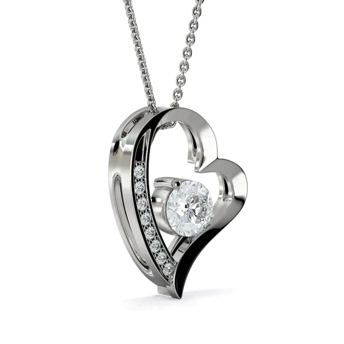 FOREVER LOVE NECKLACE - WITH REAL ROSE - TO MY BABY